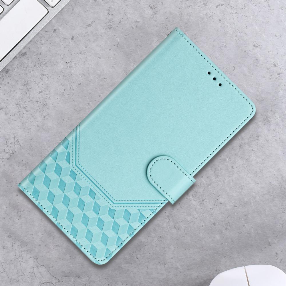 Luxury Honeycomb Texture Phone Case Magnetic Flip Wallet Cover for Honor 90 Lite, 80, 70, 60SE, 20S, 20, 9X, 9