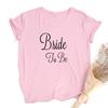 Bride Bachelorette Party Brides Team Maid Of Summer Women T Shirt Casual Wedding Female Tops