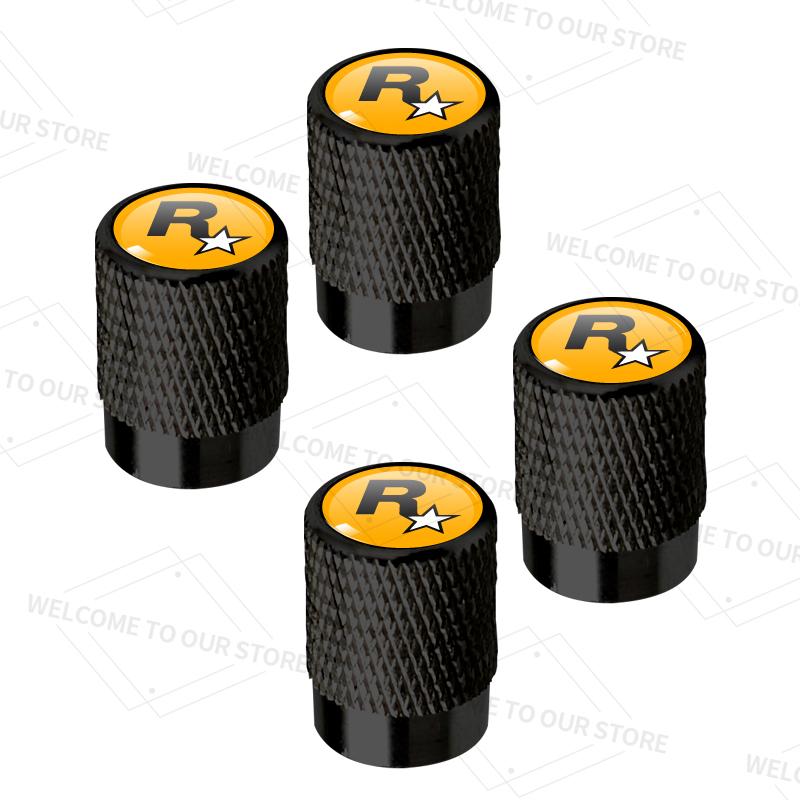 4 шт./1 комплект R Звезда Логотип Для Kia Hyundai Honda Suzuki Yamaha Мотоцикла Автомобиля Колпачки Клапанов Колесных Шин Воздушный Шток Шины Защитная Крышка Y8