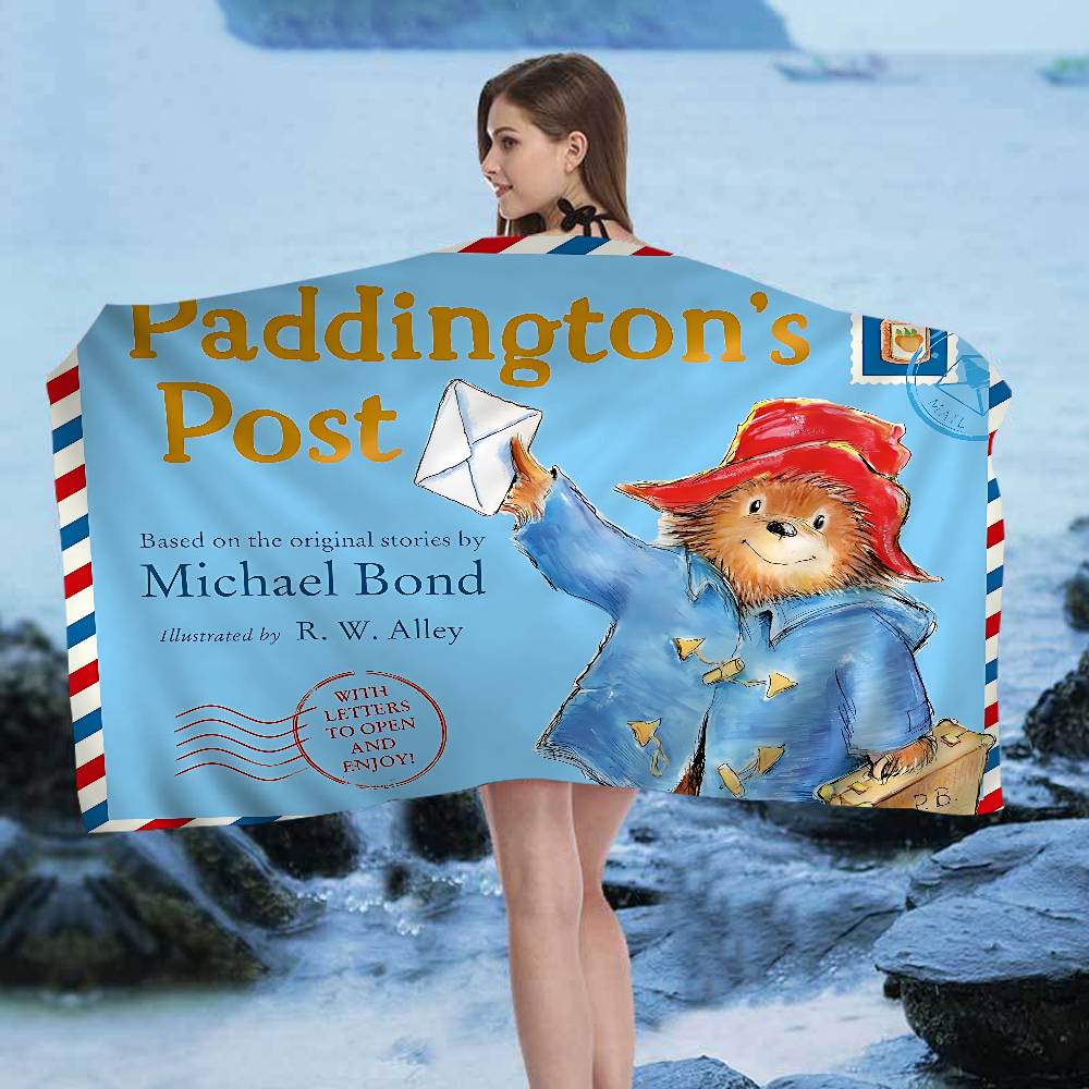 Movie Bear P-Paddington Microfiber Beach Towel Absorbent Quick Dry Soft Yoga Swimming Resort Mountain Climbing Towel