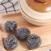 4Pcs Multipurpose Metal Scrubber Rustproof Cleaning Ball Stainless Steel Balls Household