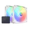 NZXT F140 RGB CORE TWIN PACK RGB контроллер освещения корпусной вентилятор ПК FN1926 и [белый] RF-C14DF-W1