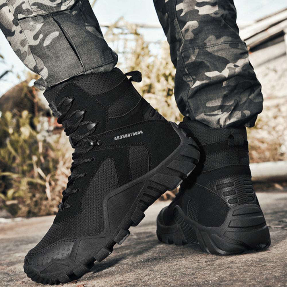 Мужская обувь Ботинки для активного отдыха Ботинки для тренировок Зимние высокие ботинки для бездорожья Ботинки для походов в пустыне