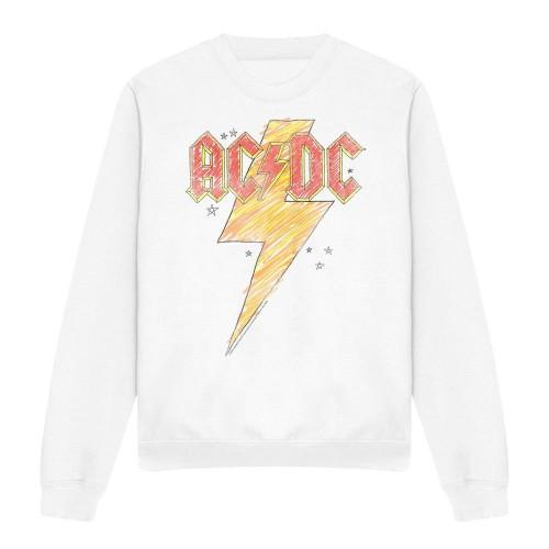 AC/DC Unisex Adult Sketch Bolt Sweatshirt
