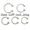 Мужское кольцо из нержавеющей стали с открытой манжетой, сегментное кольцо, ювелирные изделия для пирсинга, круглые кольца(Размер:25 мм, 28 мм, 30 мм, 32 мм, 35 ​​мм, 40 мм)
