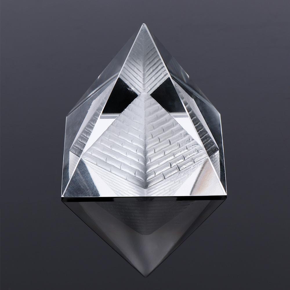 Reiki Chakra Healing Carving 3D Egypt Stereo Pyramid Crystal Pyramid Egypt Pyramid Pyramid Decor