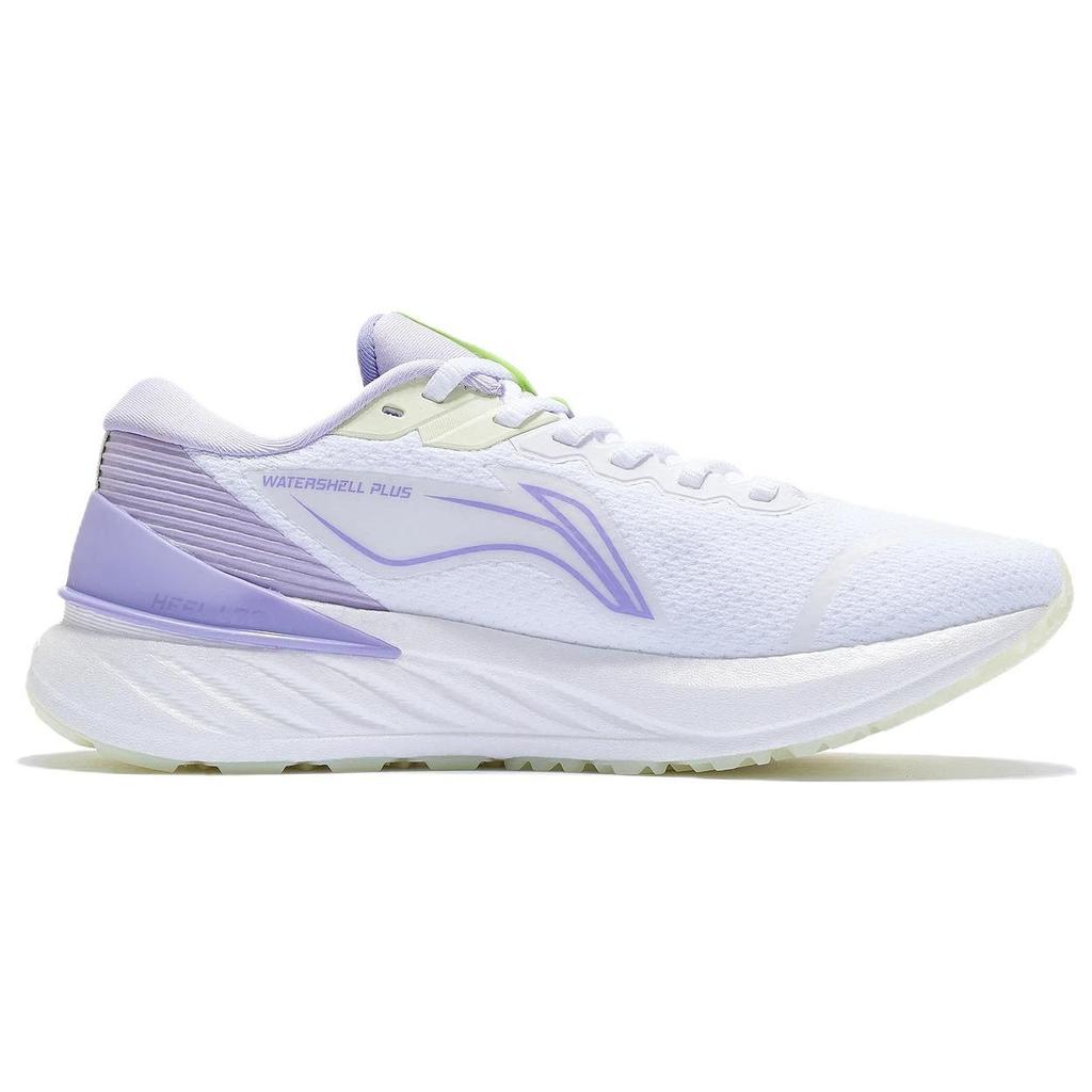 Li Ning Yue Ying 2.0 Stability Cushioning Low Top Running Shoes Women Running Shoes White Purple ARHS022-2