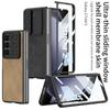 Складной чехол для телефона с раздвижным стеклом, подходит для Samsung Galaxy Z Fold 5, жесткий чехол, защитный чехол с защитой от падения