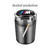 LJEEG1 2026 Car Sticker Car Ashtray Cigarette Butt Holder Container Accessories for BMW M X5 X1 X3 X2 X6 X7 X4 Portable One-Button Open