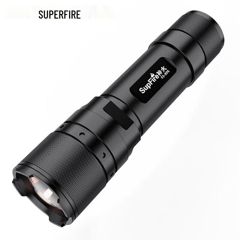 SupFire F3-XPE Rechargeable Zoom Flashlight