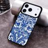 Сине-белый фарфор Мягкий чехол для телефона Для iPhone 17 16 15 14 13 12 11 Pro Max Plus 17Air Мягкая силиконовая накладка