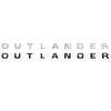 For Sticker Black Silver Outlander Car Hood Sticker Emblem For Outlander Car Style Hood Sticker