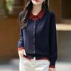 Women's Cashmere Sweater Qinghe Cashmere 50%  Silk 50% Wool Autumn and Winter Cashmere Cardigan Soft and Warm