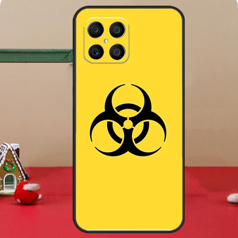 Логотип-символ биоопасности Чехол для Honor Magic 6 7 8 Pro Honor 400 200 70 90 Lite X8c X8b X9a X9b X9c X9d Win RT Чехол