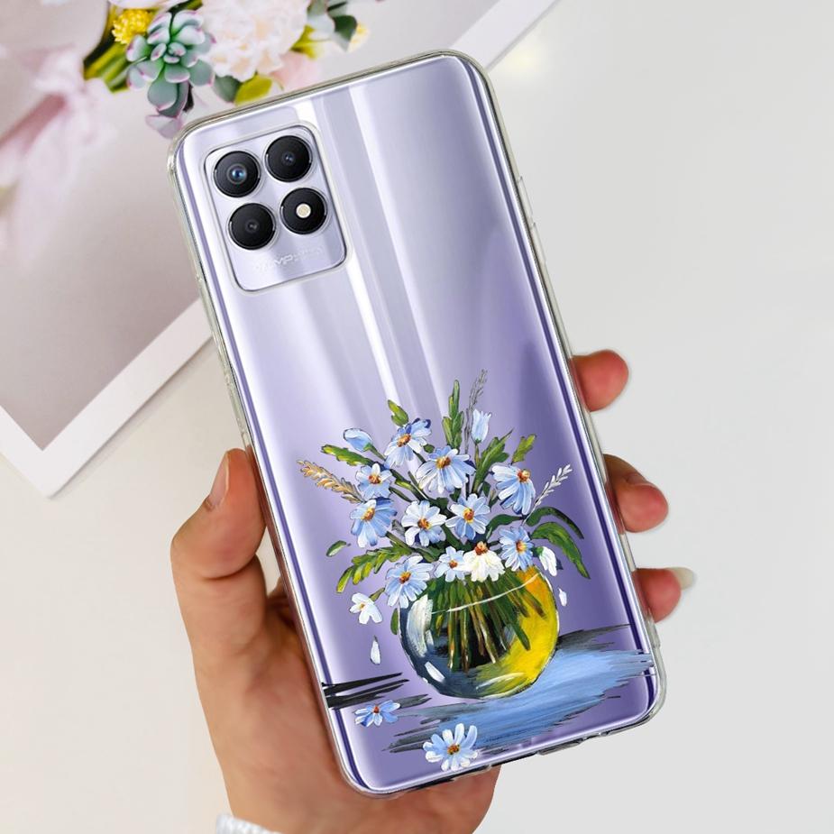 Чехол для Realme 8i Чехол для Realme 8 Pro Милый Мультяшный Чехол Прозрачный Силиконовый Мягкий Чехол для Телефона Для Realme8 Pro Realme 8 5G 8i Задняя Крышка Сумки