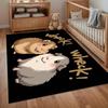 Cute Guinea Pig Wheek Area Rug Cartoon Pet Design Soft and Washable Floor Carpet Non Slip Accent Rug for Kids Bedroom Playroom