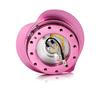 NRG Innovations Steering Wheel Quick Release Kit Pink Heart Shape Ring 6x70mm 6x74mm Bolt Pattern NRG-SRK-143PK Adapter, Body/Pink Flare, &