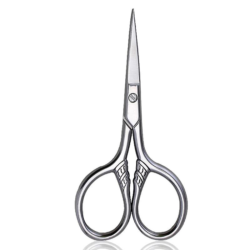 1Pcs Stainless Steel Small Makeup Grooming Scissors Eyebrows For Manicure Nail Cuticle Beard And Mustache Trimmer Nose Hair Tool