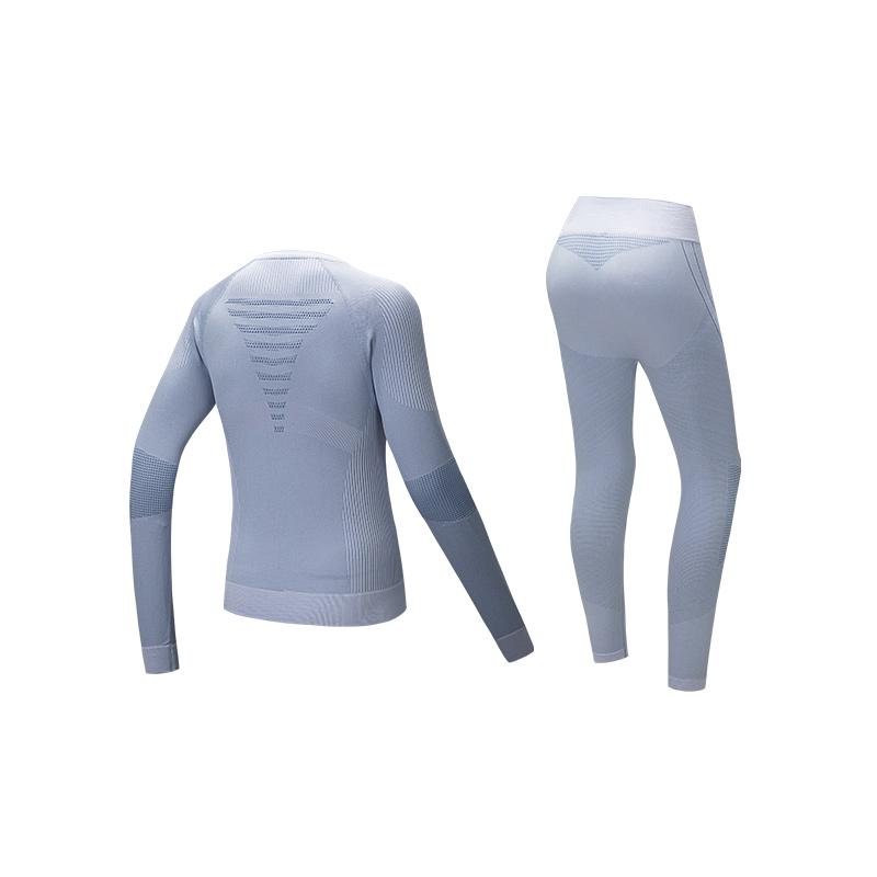 Anta Тренировочная серия Однотонный Удобный Спортивный костюм для отдыха Женские костюмы Небесно-голубой 962517205-3