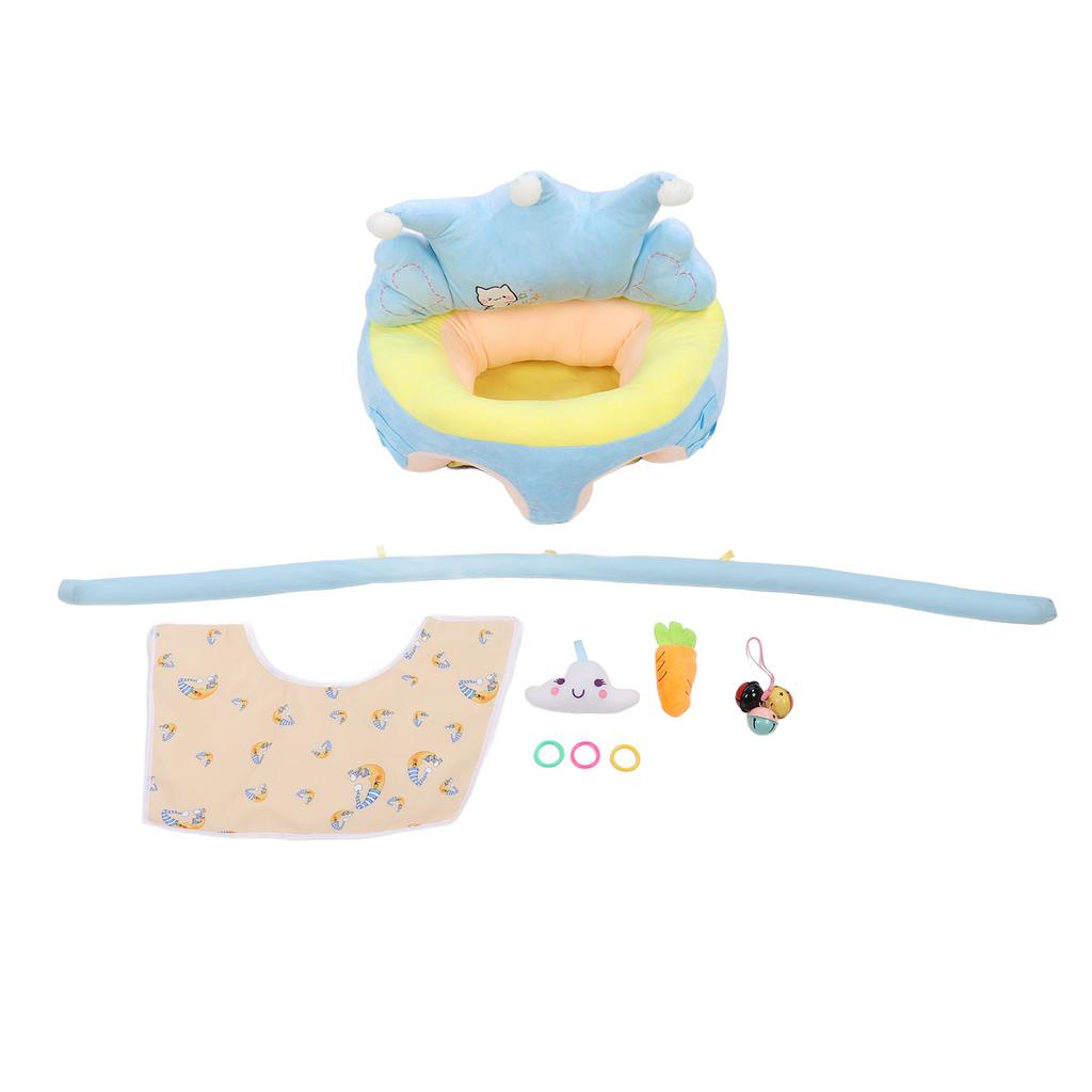 Baby Support Seat Soft Crown Shaped Keep Sitting Posture Comfortable Learning To Sit Chair Plush