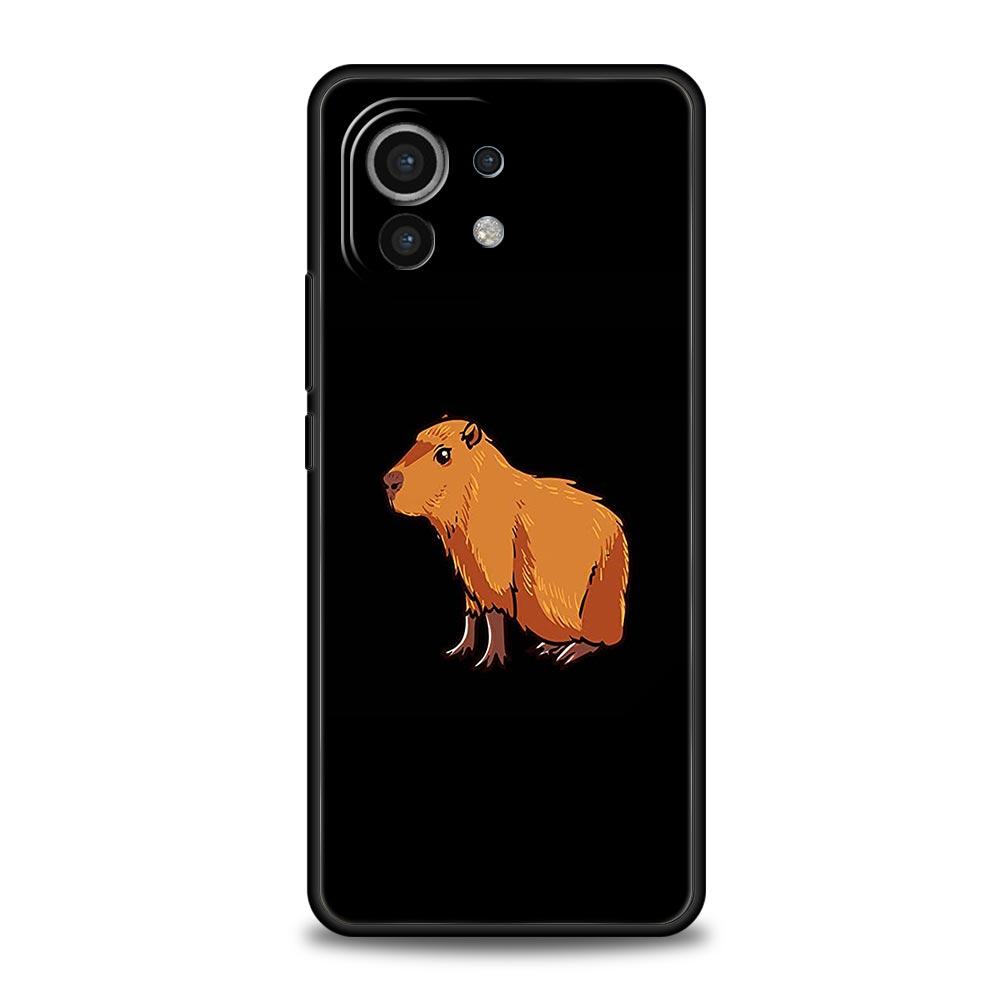 Cute Cartoon Capybara Luxury Phone Case For Xiaomi 12T Pro 12 13 11 Ultra Mi Note 10 Lite 10T 5G 11X Pro 11T 9T Soft Cover Coque