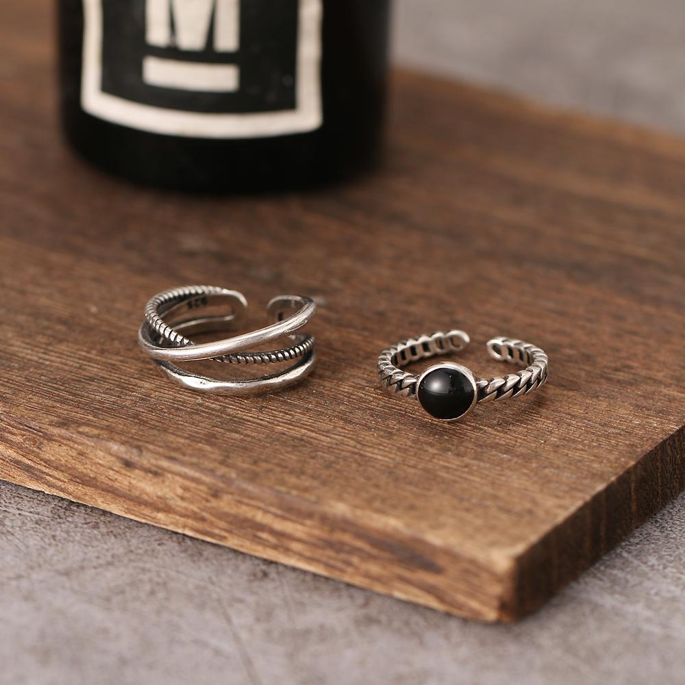 2024 Открытое кольцо в стиле хип-хоп с геометрическим рисунком, индивидуальное кольцо, модное кольцо в нейтральном тренде в стиле панк