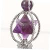 Crystal Merkaba Star Stone Hexagon Pendulums Dowsing Divination Natural Amethyst Quartz Healing Sceptre Reiki Pendlum Pendants