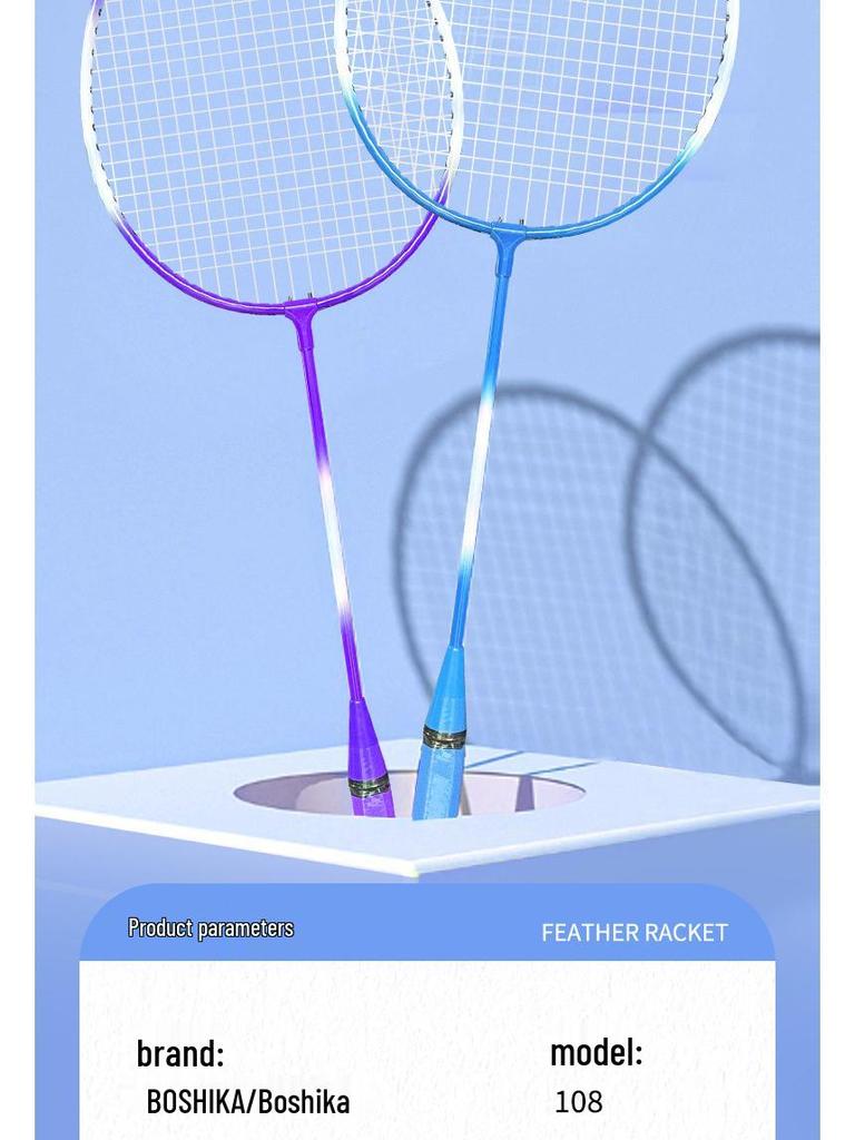 Durable Badminton Racket Set with Balls for Beginner Parent-Child Entertainment and Practice