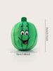 1pc Adorable Pet Dog Plush Squeaky Toy - Soft Cartoon Green Watermelon Shape Pet Sound Toy for Dogs Puppies Teething, Playing