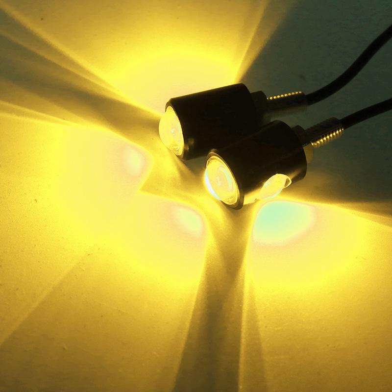 2 шт. 12 В светодиодный фонарь номерного знака мотоцикла, сигнальная лампа, мини-сигнал поворота, задний фонарь, тормозная противотуманная лампа, лампа