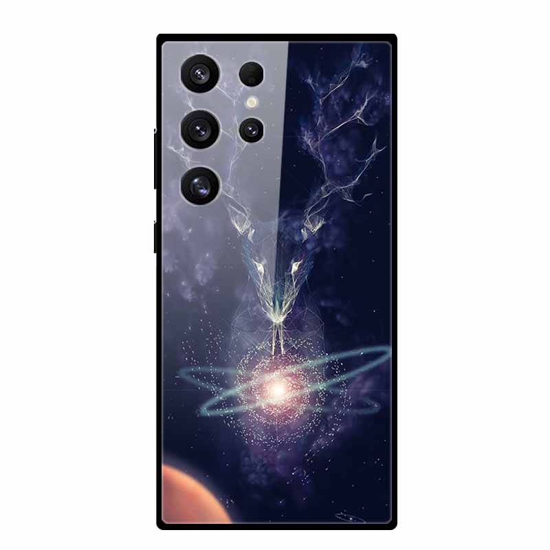 Чехол для Samsung Galaxy S25 Ultra S25Plus Роскошный Закаленное Стекло Жесткая Задняя Крышка для Galaxy S24Ultra 5G Чехлы для Телефона Fundas S 25