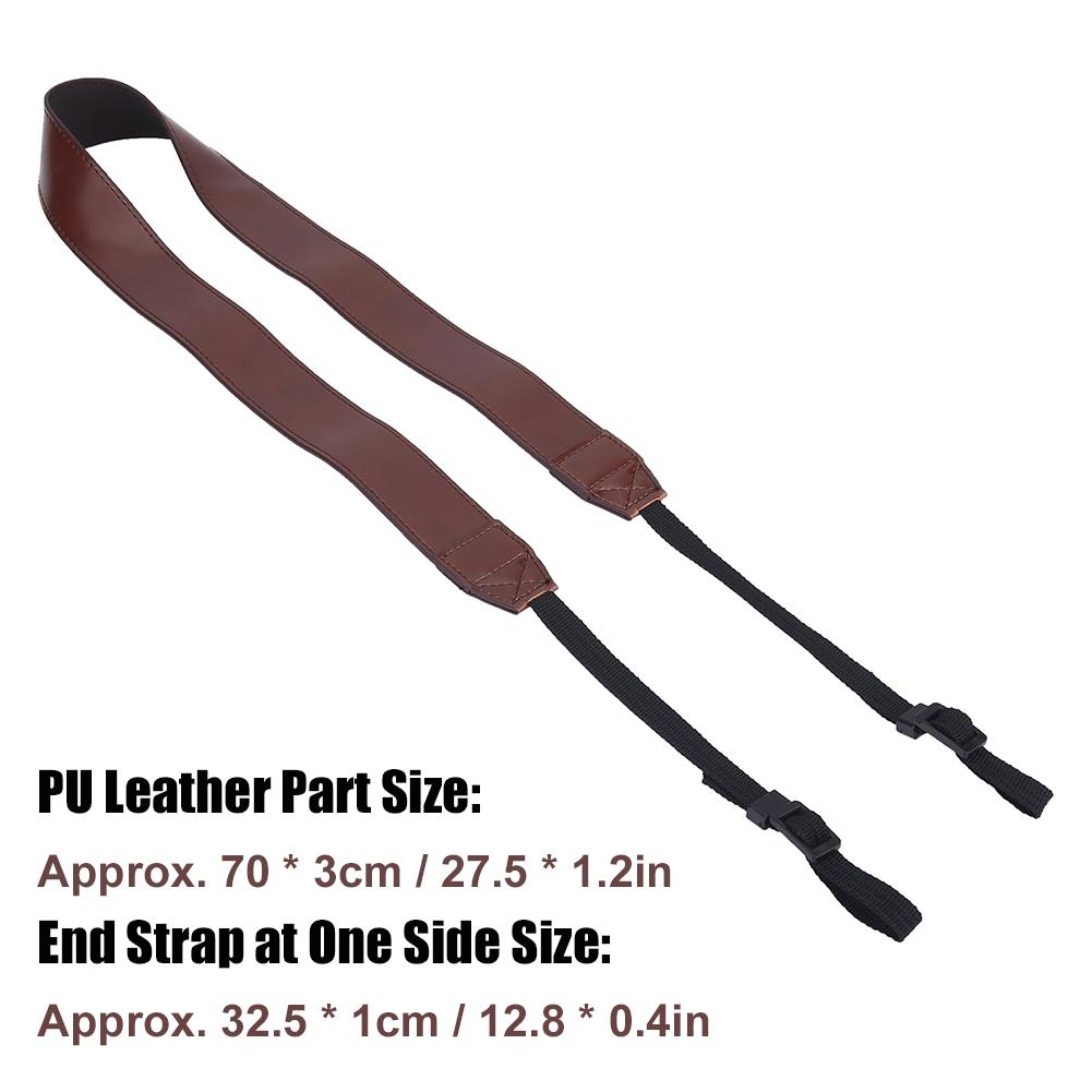 Универсальный регулируемый ремень для камеры из искусственной кожи на плечо и шею, аксессуар для фотосъемки, кофе