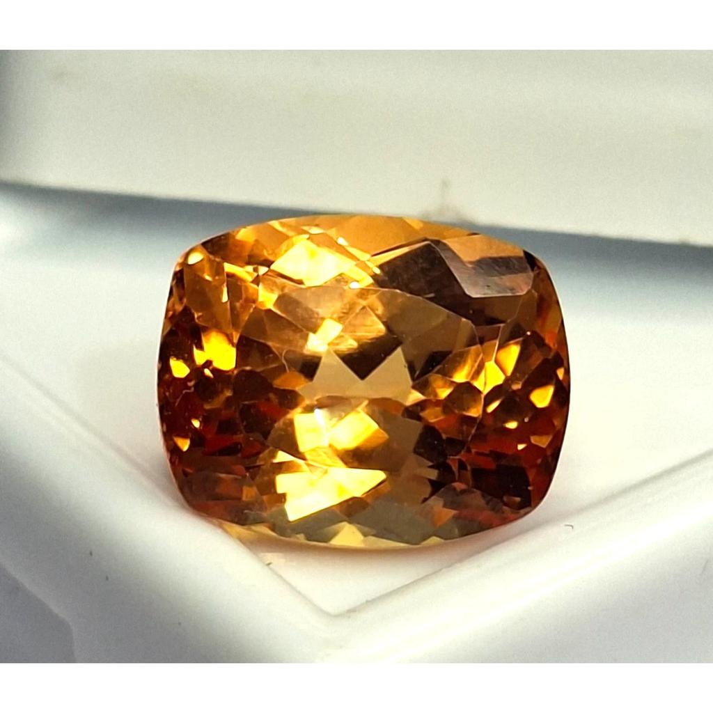 Fabulous Padparadscha Sapphire Natural Cushion Cut 8-10 Ct Certified Gemstone