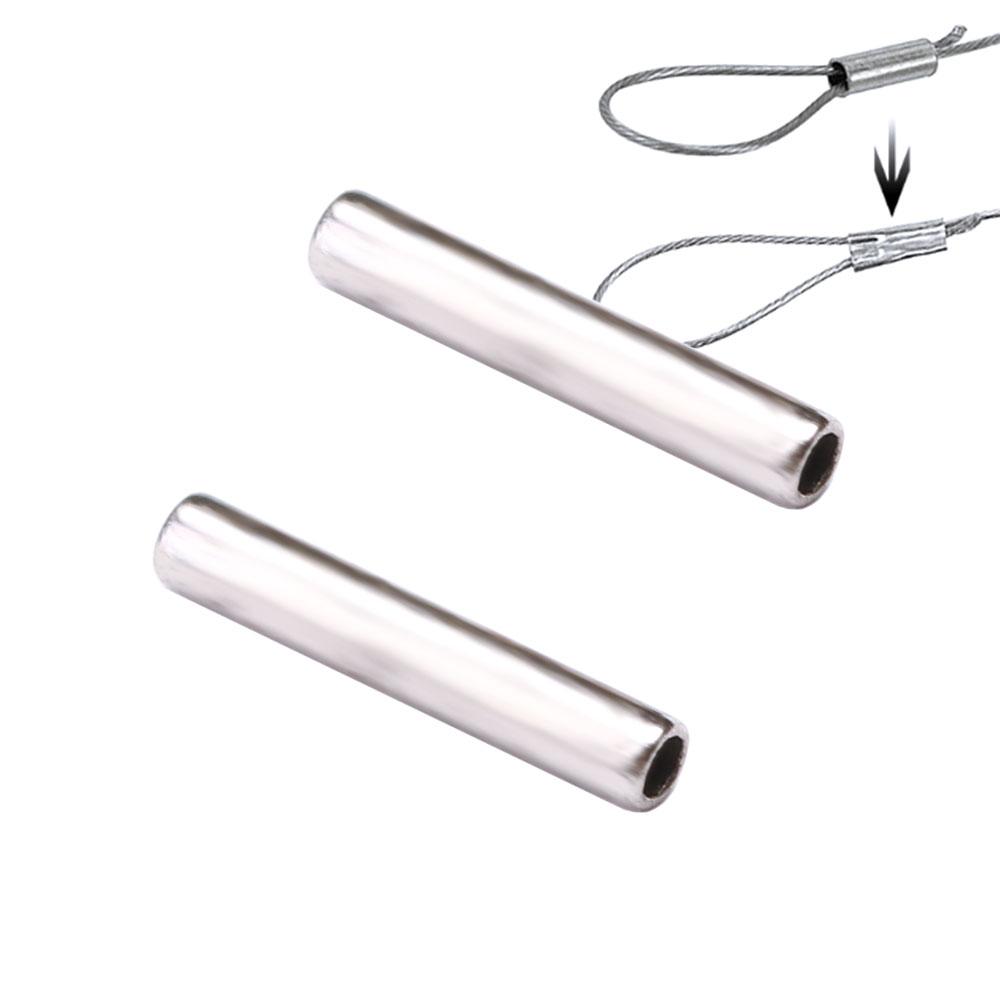 Аксессуары Цинк Цинковый сплав Медь Снасти Инструменты Рыболовная проволока Труба Обжимные муфты Соединитель Трубка для рыболовной лески