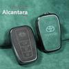 Защитная крышка на кнопку ключа из замши для Toyota Highlander, Corolla, C-HR, Levin, Asia Lion, RAV4