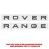 3D ABS Логотип Range Rover Буквы Значок на Капот Автомобиля Наклейка на Капот Для Range Rover Sport L320 L322 Evoque Velar Аксессуары