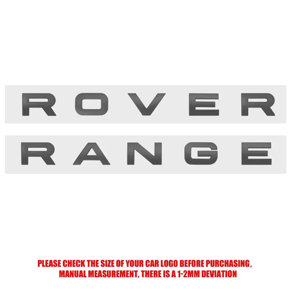 3D ABS Логотип Range Rover Буквы Значок на Капот Автомобиля Наклейка на Капот Для Range Rover Sport L320 L322 Evoque Velar Аксессуары