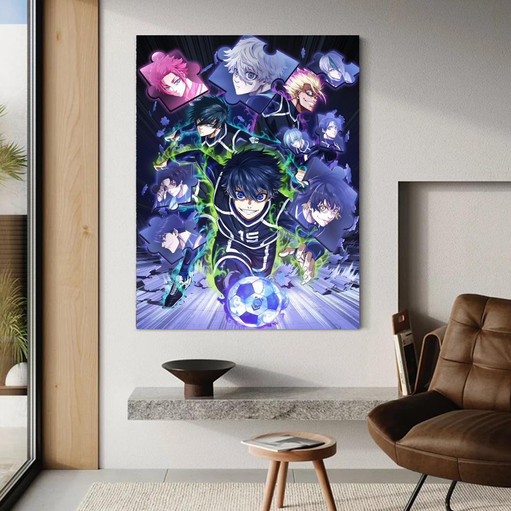 Аниме BLUE LOCK Isagi Yoichi POSTER Плакатная печать Настенная живопись Спальня Гостиная Украшение Домашний постер Печать Идеальный дизайн