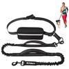 Philorn Shoulder Lead Dog Lead with Waist Pack Stretchable Running Training Reflective Light Shock Resistant Durable Dog Hands Free Shock Absorption