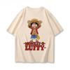 Japanese Anime One Piece Luffy TShirt Fashion Brand 100 Cotton Summer Casual Tops for Unisex Women