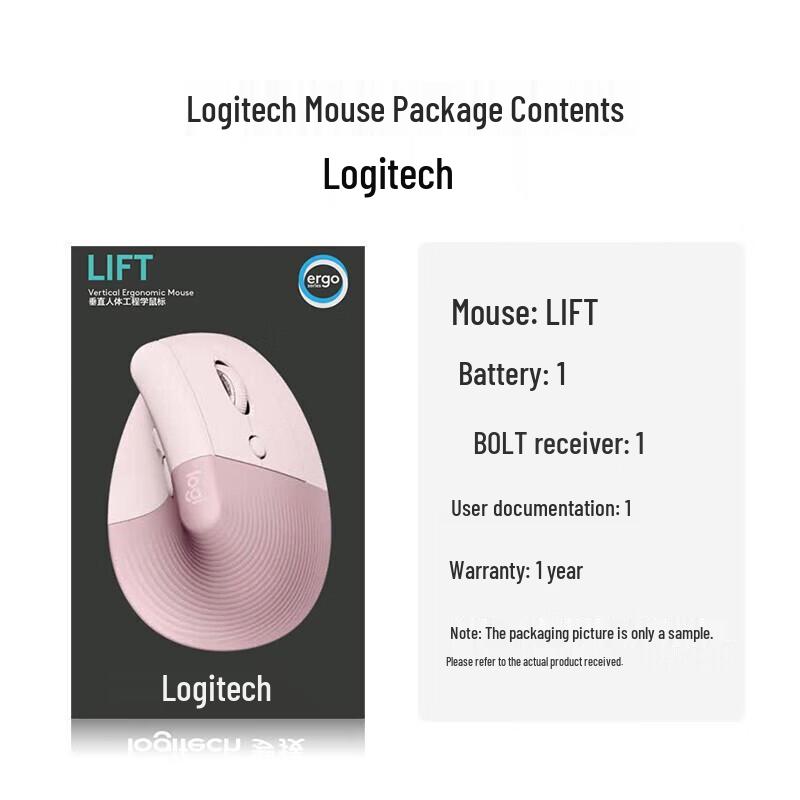 Logitech Эргономичная вертикальная беспроводная мышь Lift