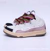 Men'S And Women'S Bread Shoes Leather Splicing LaceUp Curb Sports Break Shoes Dad Shoes