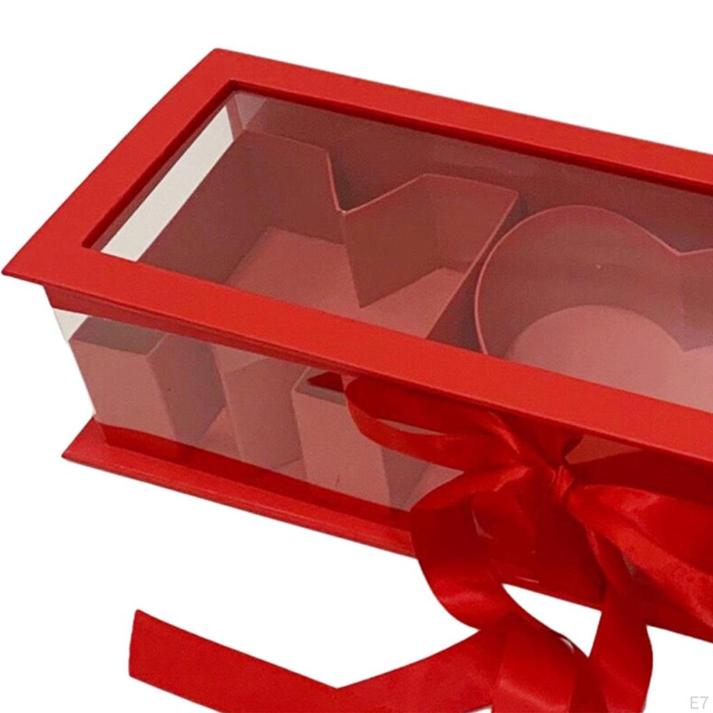 Пустая коробка для цветов в форме буквы Forever Soap Packaging DIY Gift Decoration