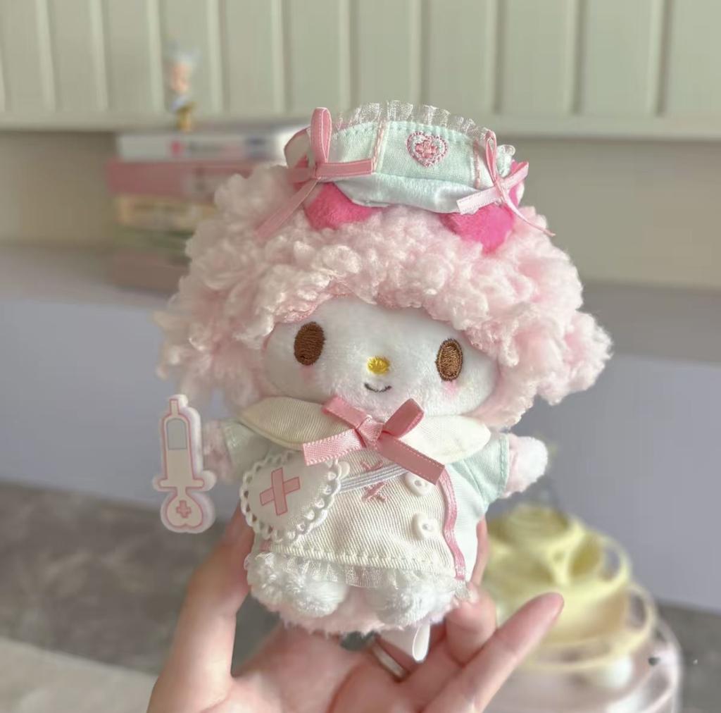 Angel Series Little Sheep Piano Plush Doll Pendant Cute Fabric Toy Bag Accessory Birthday Gift