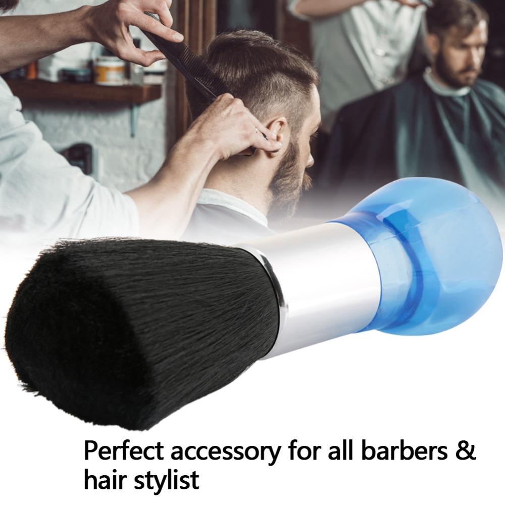 Comfortable Handle Hair Clean Hairbrush Soft Neck Face Duster Brush Barber Salon