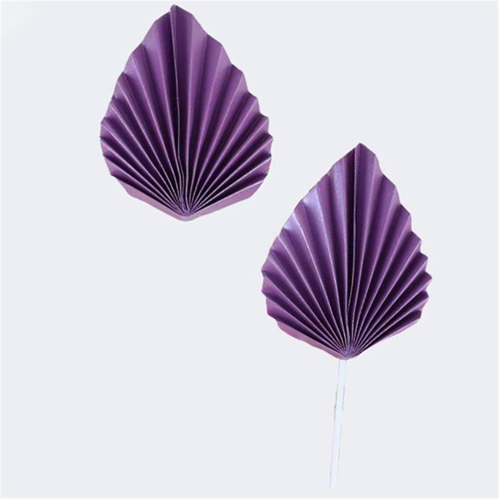 4pcs Spear Cake Topper Happy Birthday Golden Leaf Decor Wedding Baking Dessert Table Party Favors