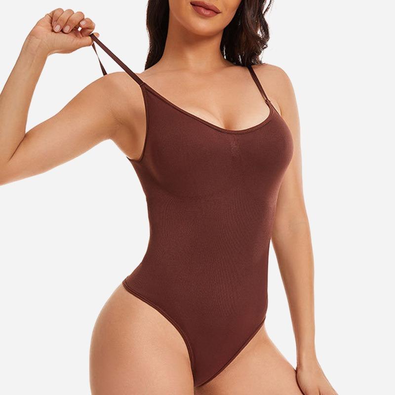 Women Sexy Back Shaping Tummy Control Thong One Piece Bodysuit Shapewear