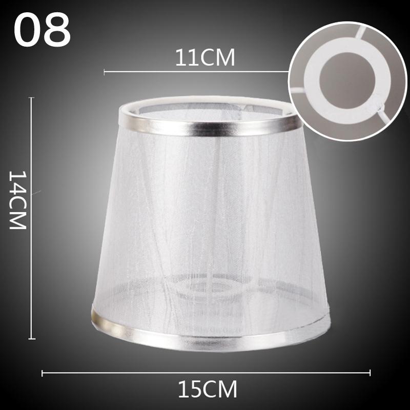 Современный абажур для потолка, прозрачный абажур из текстурированной ткани, прозрачный абажур в виде барабана, потолочный светильник, чехол для домашнего декора