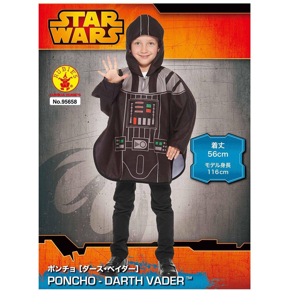 Star Wars Darth Vader Poncho Kids Costume Unisex Length 56cm
