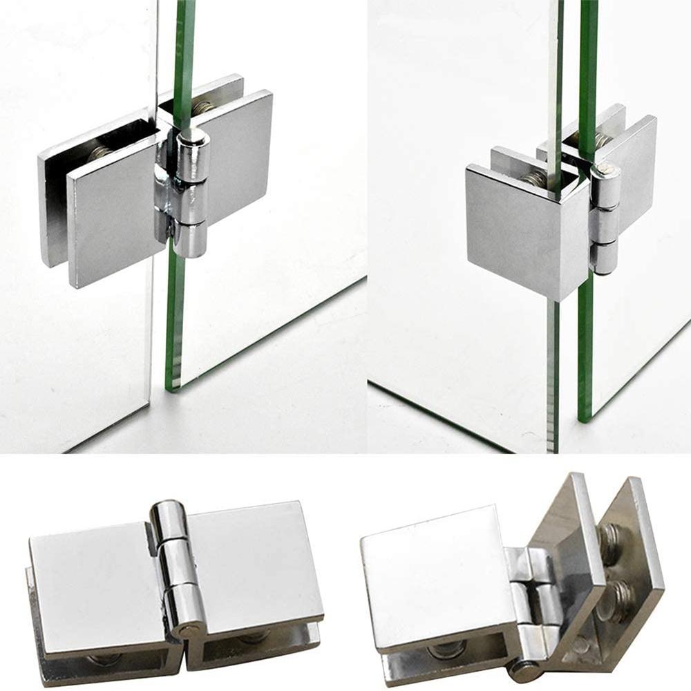 Board Hardware for Wine Cabinet Glass Fixing Clip Cupboard Clamp Glass Door Hinge Door Hinges